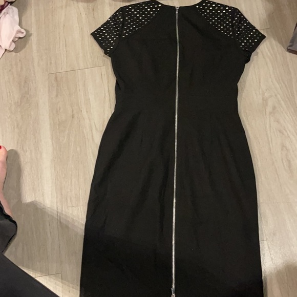 Calvin Klein Above the Knee Zipper Back Black Dress - Picture 3 of 4